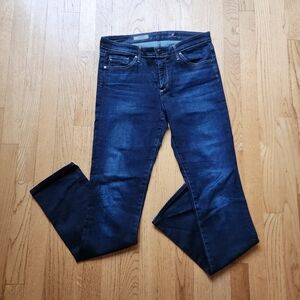 AG Adriano Goldschmeid The Harper Essential Straight Dark Denim Jeans